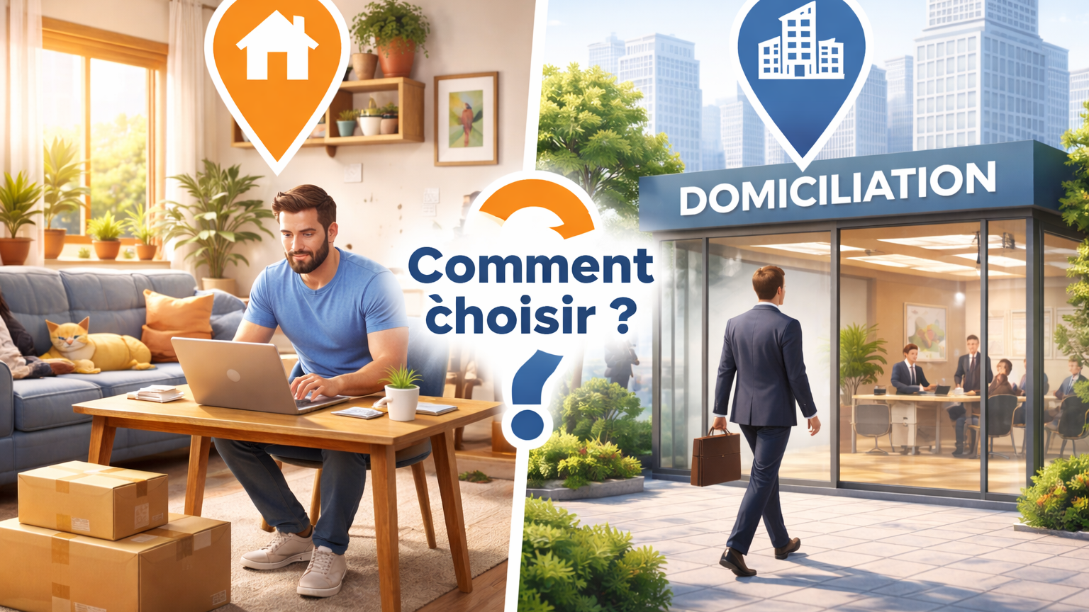 Se domicilier chez soi ou dans un centre de domiciliation : comment choisir ?