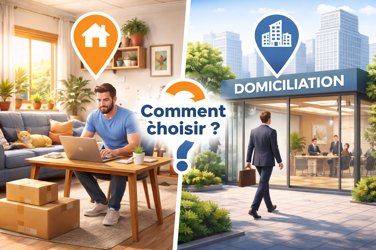 Se domicilier chez soi ou dans un centre de domiciliation : comment choisir ?